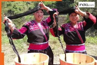 Women in THIS village grow their hair up to 7 feet long; the village is in..., they use shampoo made up of...