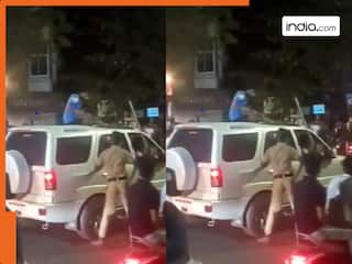 Viral Video: गाड़ी के ऊपर चढ़ मना रहे थे जश्न तभी आ गई पुलिस, फिर जो हुआ खुद ही देख लीजिए