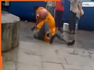 Train Ka Video: ट्रेन आने से पहले स्टेशन पर पिट गया पति, पत्नी ने उठाकर ऐसा पटका फिर उठा ही नहीं | देखें वीडियो