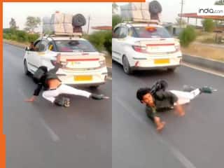 Stunt Ka Video: लड़के को अजय देवगन बनना पड़ गया भारी, स्टंट करते ही नानी याद आ गई | देखें वीडियो