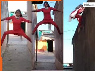 Ladki Ka Video: स्पाइडरमैन से भी तेज निकली लड़की की रफ्तार, पलक झपकते ही दीवार से छत पर चढ़ गई | देखें वीडियो