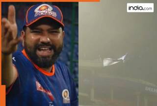 'Abey Mera Kya Le Raha Hai': Rohit Sharma's hilarious reaction to dust storm during MI practice in Delhi goes viral
