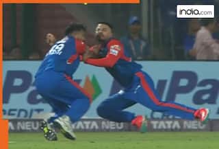 IPL 2025: Delhi Capitals players collide while attempting catch against Mumbai Indians, video goes viral