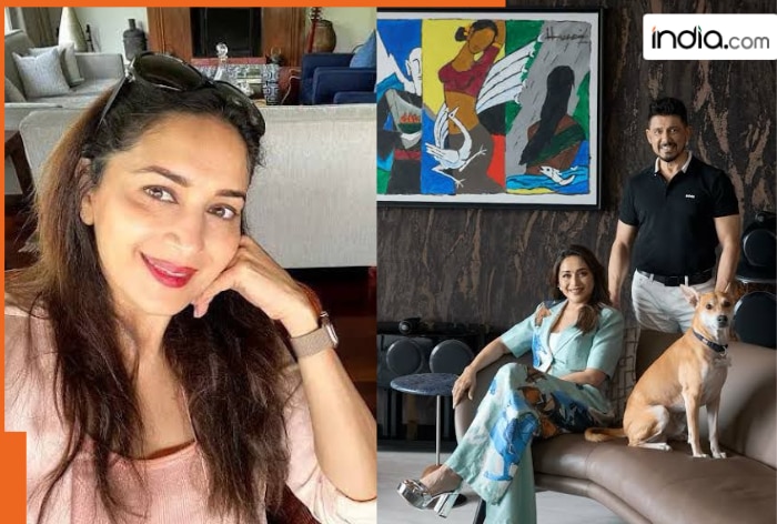 Inside Madhuri Dixit’s Rs 48 crore Mumbai mansion featuring MF Husain’s art, opulent interiors, a Rs 1.5 crore home theatre & more
