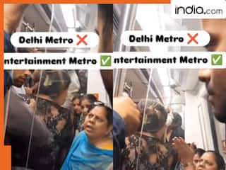 Delhi Metro में ड्रामा! आंटी और लड़की ने मचाया हंगामा, लोग बोले- अब टिकट के साथ popcorn भी दो