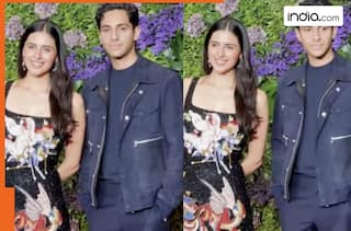Abhishek Bachchan's nephew Agastya Nanda attends party with Akshay Kumar's niece Simar Bhatia, netizens say 'Suhana ka kya...' -Watch viral video