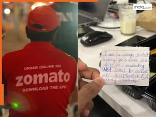 Zomato डिलिवरी एजेंट ने खाने के साथ छोड़ा ऐसा नोट, इंटरनेट यूजर्स का जीत लिया दिल