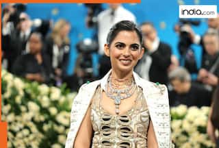 Isha Ambani steals the show at Met Gala wearing necklace of...., studded with diamonds of...., worth Rs ..