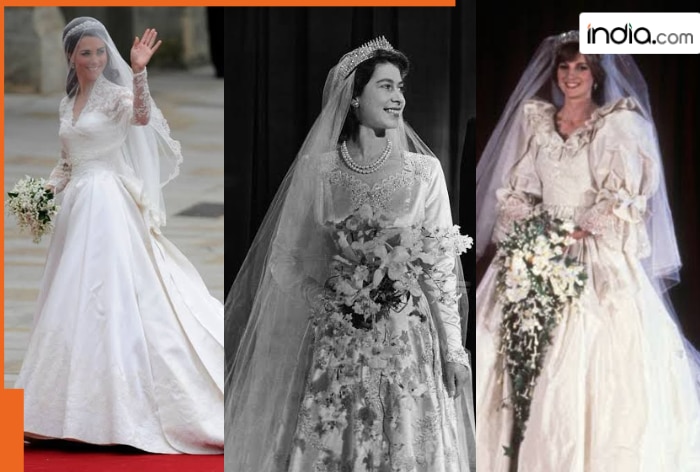 Queen Elizabeth, Princess Diana & Kate’s wedding gowns cost more than a sea-facing flat in Mumbai..,its price is..
