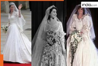 Queen Elizabeth, Princess Diana & Kate   s wedding gowns cost more than a sea-facing flat in Mumbai..,its price is..
