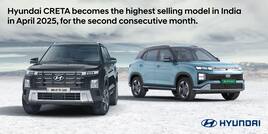Hyundai CRETA Continues as India’s Best-Selling SUV in April 2025