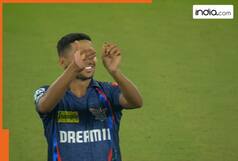 WATCH: LSG bowler ‘copies' suspended Digvesh Rathi's notebook celebration after taking wicket in GT vs LSG match, his name is...