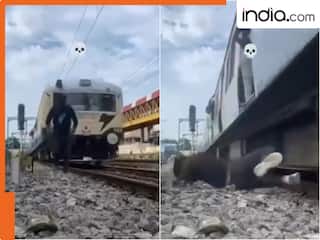 पटरियों के पास रील बनाते शख्स को ट्रेन ने मारी टक्कर, Viral Video देख कांप जाएगी रूह!