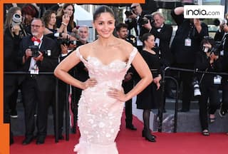 Cannes 2025: Alia Bhatt sets internet ablaze in vintage-inspired Schiaparelli floral gown, see pics