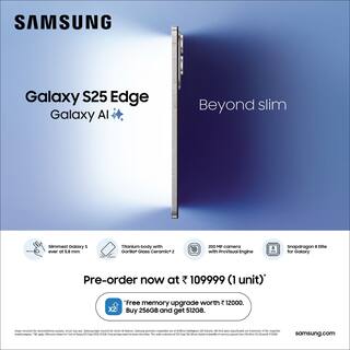 Samsung Launches Galaxy S25 Edge Early: Slimmest Galaxy Yet with AI, 200MP Camera & ₹12,000 Storage Upgrade