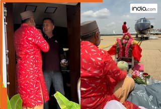 Mystery Bengaluru man buys Rs 200 crore private jet, hires Mukesh Ambani and Nita Ambani's family panditji for..., WATCH viral video