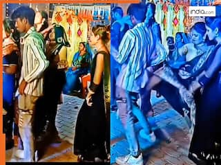 Dance Ka Video: भाभियों को डांस का जलवा दिखाने लगा लड़का, तभी पड़ी ऐसी लात हवा में उछल गया बेचारा | देखें वीडियो