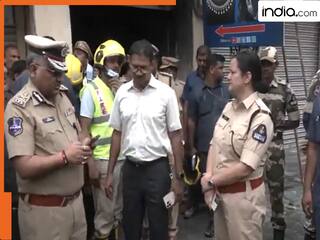 HYDERABAD FIRE UPDATE: चारमीनार के पास इमारत में भीषण आग, 17 की मौत, मृतकों के परिवार को 2 लाख और घायलों को 50 हजार की मदद का ऐलान