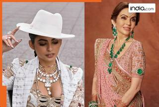 Nita Ambani gives her expensive Rs 1200 crore diamond necklace to Isha Ambani for her Met look, check viral video