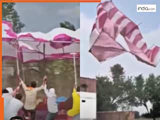 Shadi Ka Video: टेंट को बचाने के लिए बारातियों ने लगा दिया पूरा जोर, तभी जो हुआ सोच-सोचकर हंसेंगे | देखें वीडियो