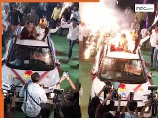 Dulhan Ka Video: दुल्हन ने की ऐसी फायरिंग, दूल्हे के सेहरे में ही लगा दी आग, शादी में मचा हड़कंप | देखें वीडियो