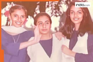 This actress studied in 13 different schools, many classes were held under a tree, difficult to recognise her in uniform, she is…