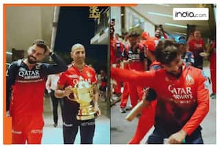 WATCH: Virat Kohli, Rajat Patidar and Krunal Pandya lead dance celebration as RCB receive hero's welcome at team hotel