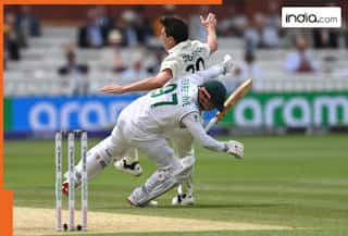 WATCH: Pat Cummins collides with Kyle Verreynne during AUS vs SA WTC Final