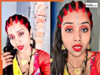 Viral Video: 8 पति हैं इसलिए आठ मांग भरती है ये महिला, बोली- सबको करती हूं जान से ज्यादा प्यार | देखें वीडियो