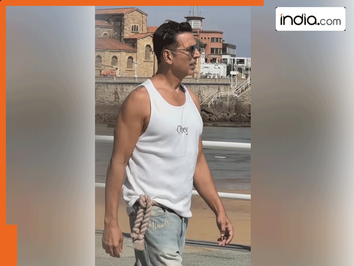 Housefull 5: अक्षय कुमार पर चढ़ा मस्ती का खुमार, जींस पर बेल्ट की जगह बांधी रस्सी फिर जो किया...