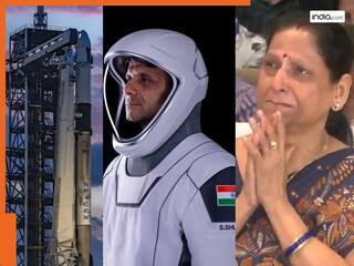 Shubhanshu Shukla: अंतरिक्ष के लिए रवाना हुए बेटे को देख भावुक हुई मां, आंखों से झलके गर्व के आंसू | VIDEO