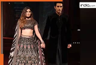 Rasha Thadani and Ibrahim Ali Khan walk hand in hand for JJ Valaya at ICW, netizens react 'Better than Sara and Janhvi'