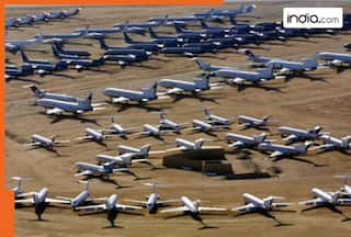 Graveyard of airplanes: Over 4400 planes are parked here due to..., the place is located in...