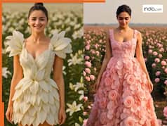 फूलों से बनी ड्रेस में गजब दिखीं ये खूबसूरत हीरोइन्स, आलिया-दीपिका, कैटरीना और ऐश्वर्या सबको देखो