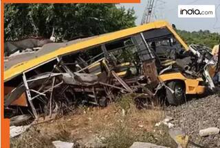 Passenger train collides with school van in Tamil Nadu's Sembankuppam, 2 children killed