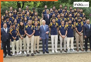 WATCH: King Charles III meets Shubman Gill and Harmanpreet Kaur's Team India members, talks about Siraj..., video goes viral