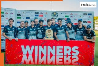 New Zealand win Tri-Series in final-over thriller as South Africa live up to 'chokers' tag again