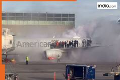 Boeing 737 plane of American Airlines aborts takeoff, catches fire after landing gear failure, 173 passengers rescued; chilling video goes viral