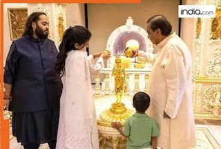 Days after Anant Ambani and Radhika Merchant's wedding anniversary, Mukesh Ambani spotted with couple in...., watch viral video