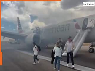 Video: टेकऑफ से पहले विमान के लैंडिंग गियर में लगी आग, टला बड़ा हादसा, 179 लोगों की बची जान