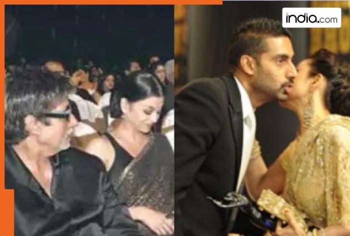 Rekha once kissed Abhishek Bachchan at an award show; Amitabh Bachchan's reaction sitting next to Aishwarya Rai was...