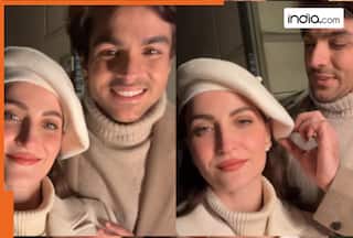 Days after romantic post, Elli AvrRam and Ashish Chanchlani share an adorable video, watch