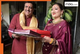 Govinda and Sunita celebrate Ganesh Chaturthi amid divorce rumours, schools paparazzi, says, 'Aap log controversy...'