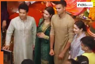 Arjun Tendulkar visits Lalbaug with family after engagement, Sara Tendulkar's sweet gesture wins hearts, video goes viral