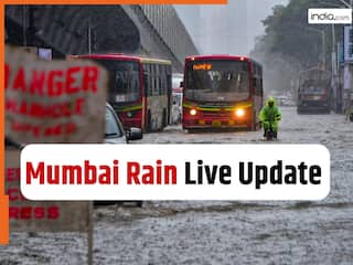 Mumbai Rain live updates: Heavy rainfall in city after orange alert, check local train, traffic status