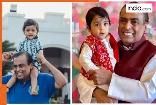 Mukesh Ambani enjoys playful moments with his grandchildren, joined by Shloka Ambani and Akash Ambani: WATCH