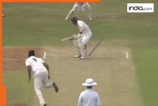 WATCH: Star India pacer BLASTS middle-stump on fiery comeback