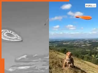 तूफान की रफ्तार से आसमान में उड़ती दिखी UFO जैसी अजीबोगरीब चीज, Viral Video देख लोग बोले क्या धरती पर एलियन आए हैं?