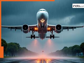 मूसलाधार बारिश-तूफान के बीच एयर इंडिया के पायलट ने किया कमाल, लैंडिंग का Video वायरल