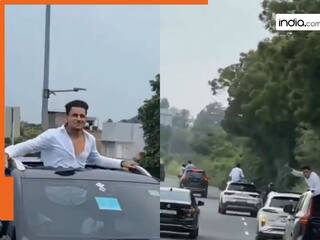 गुरुग्राम में लग्जरी कारों में सवार युवकों ने जमकर मचाया उत्पात! रोड जाम कर किया डांस, देखें Video